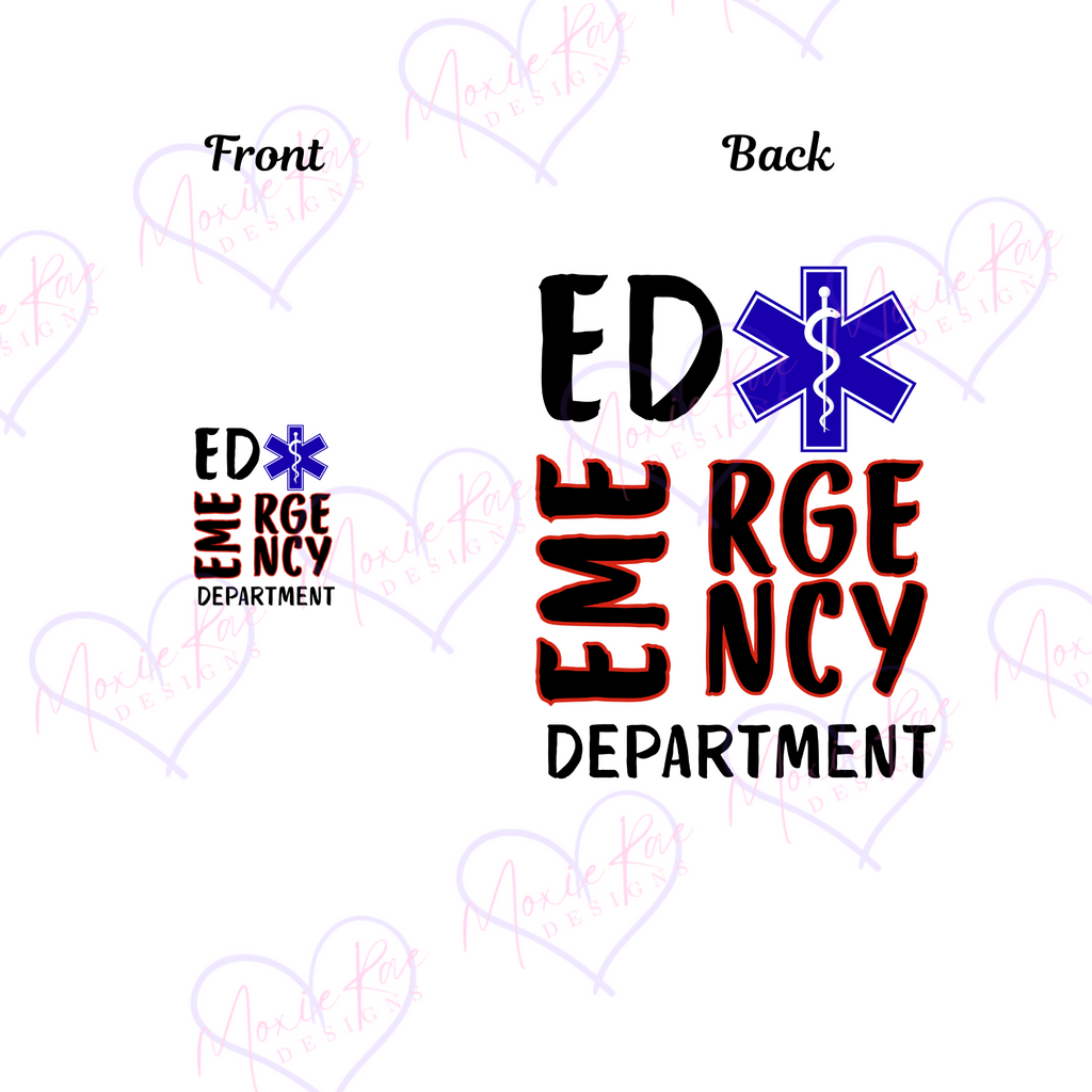 ED Pocket Logo and Back