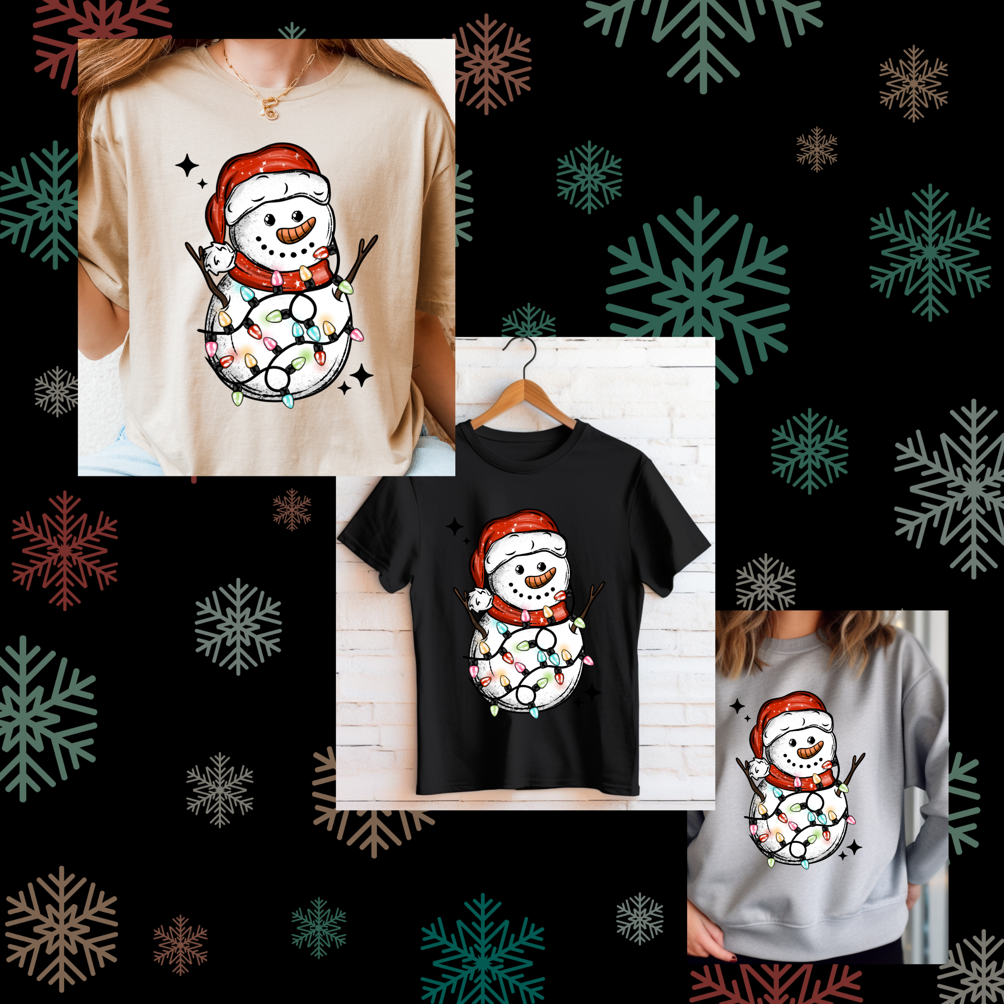 Merry and Bright Snowman